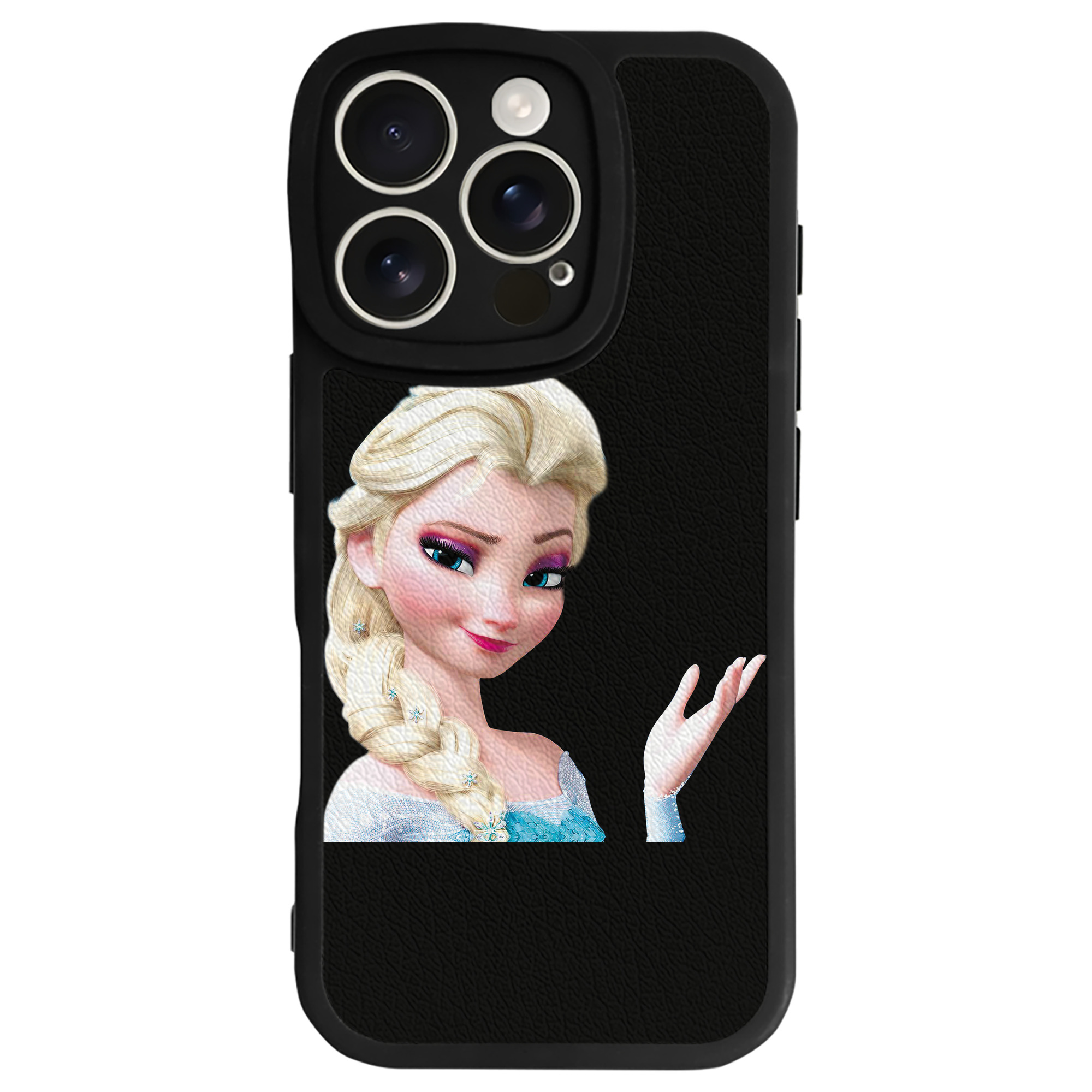 （画像用） アナと雪の女王 アンナ エルサ Frozen Anna Elsa 【iPhone 16シリーズ対応】シリコンスマホケース（レザー調） 材質：シリコン
